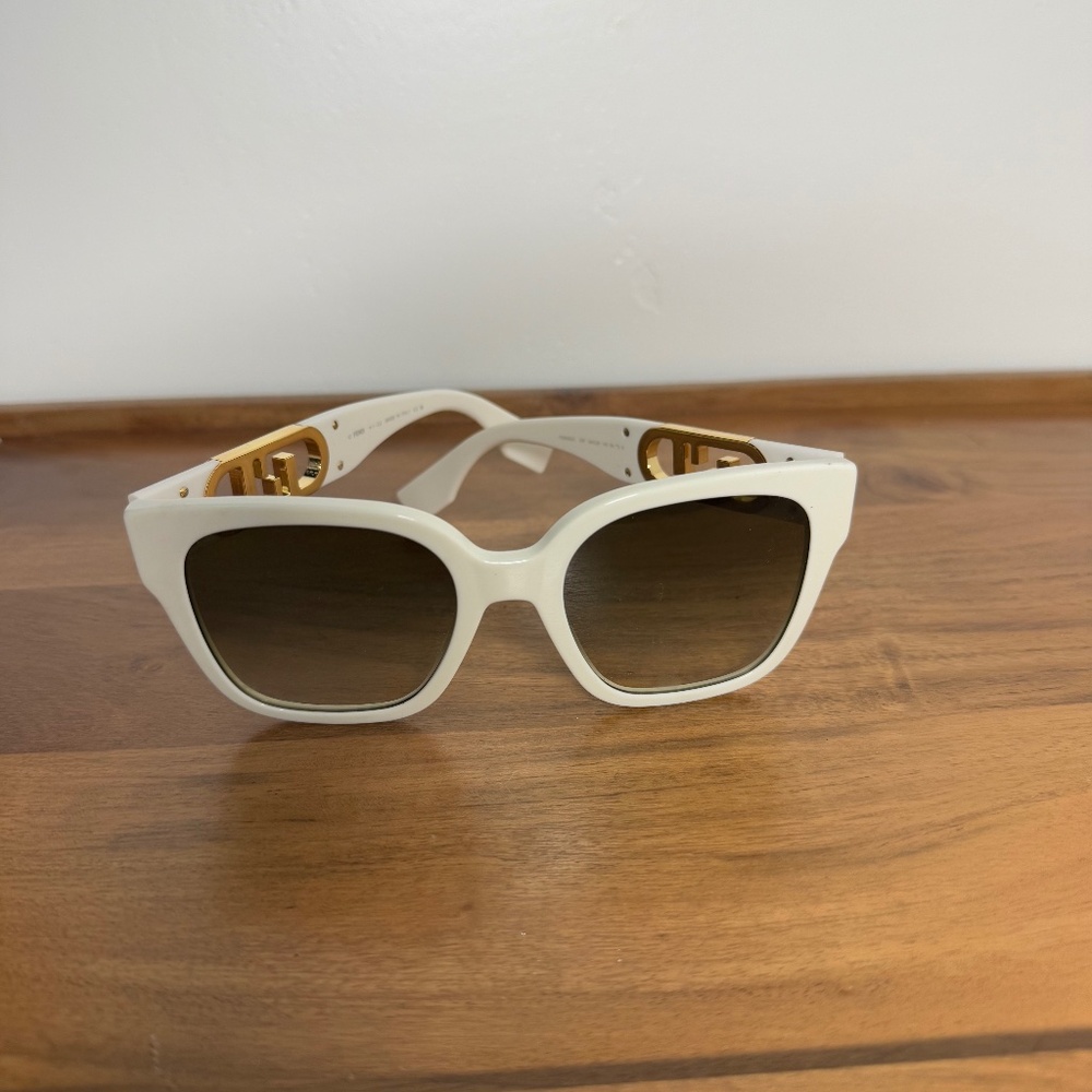 White Fendi sunglasses